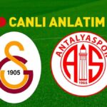 Galatasaray – Antalyaspor Bein Sports 1 Canlı İzleme | Lider evde Antalyasport’a karşı