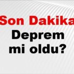 Son Dakika: Deprem Oldu Mu? AFAD’ın Son Verilerine Göre Depremin Yeri ve Zamanı 1 Aralık 2025